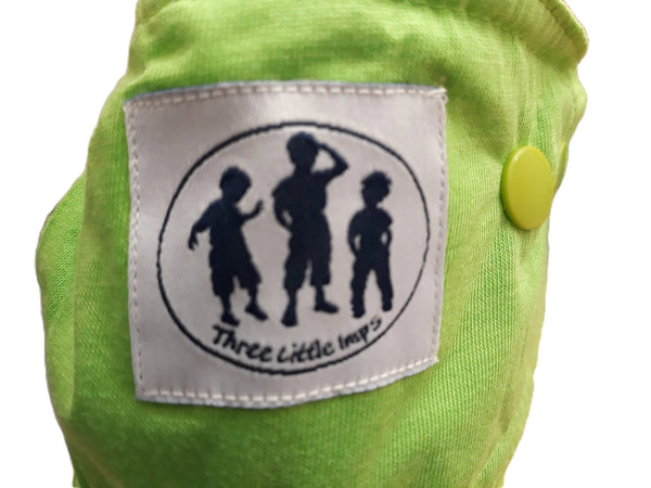 Three Little Imps Bamboo Range Colour Cloth Nappy (inc 2 inserts) - Light Green Three Little Imps