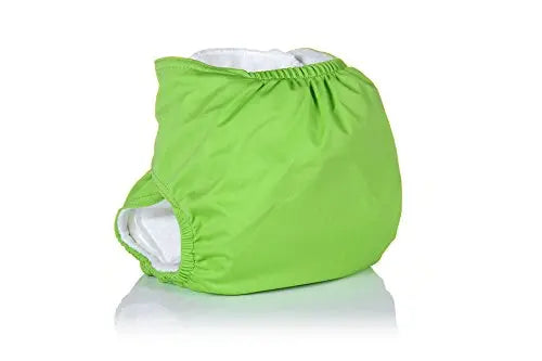 Three Little Imps Premium Range Colour Cloth Nappy ( inc 2 inserts) - Green Three Little Imps