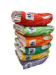 Bamboo Natural Reusable Colour Cloth Nappies (2 inserts each nappy) - Premium Econappies by Three Little Imps - Set of 6