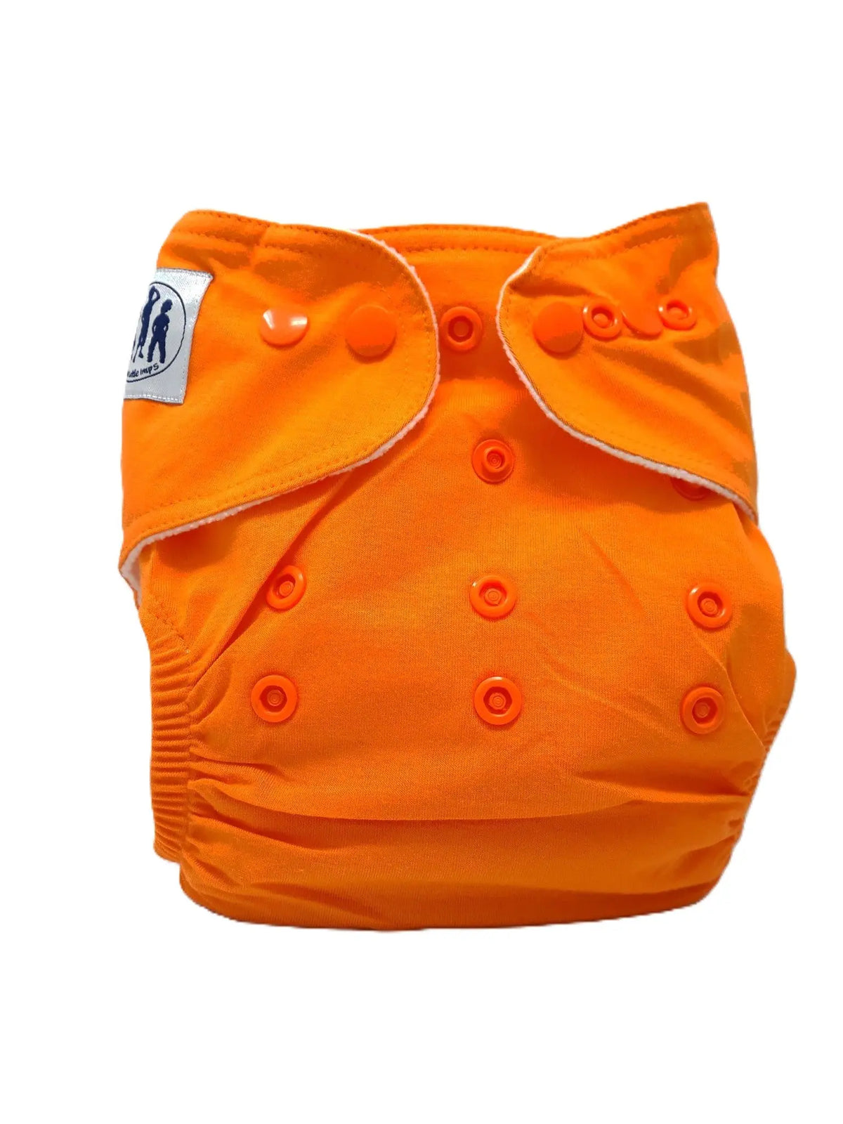 Three Little Imps Bamboo Range Colour Cloth Nappy (inc 2 inserts) - Orange Three Little Imps