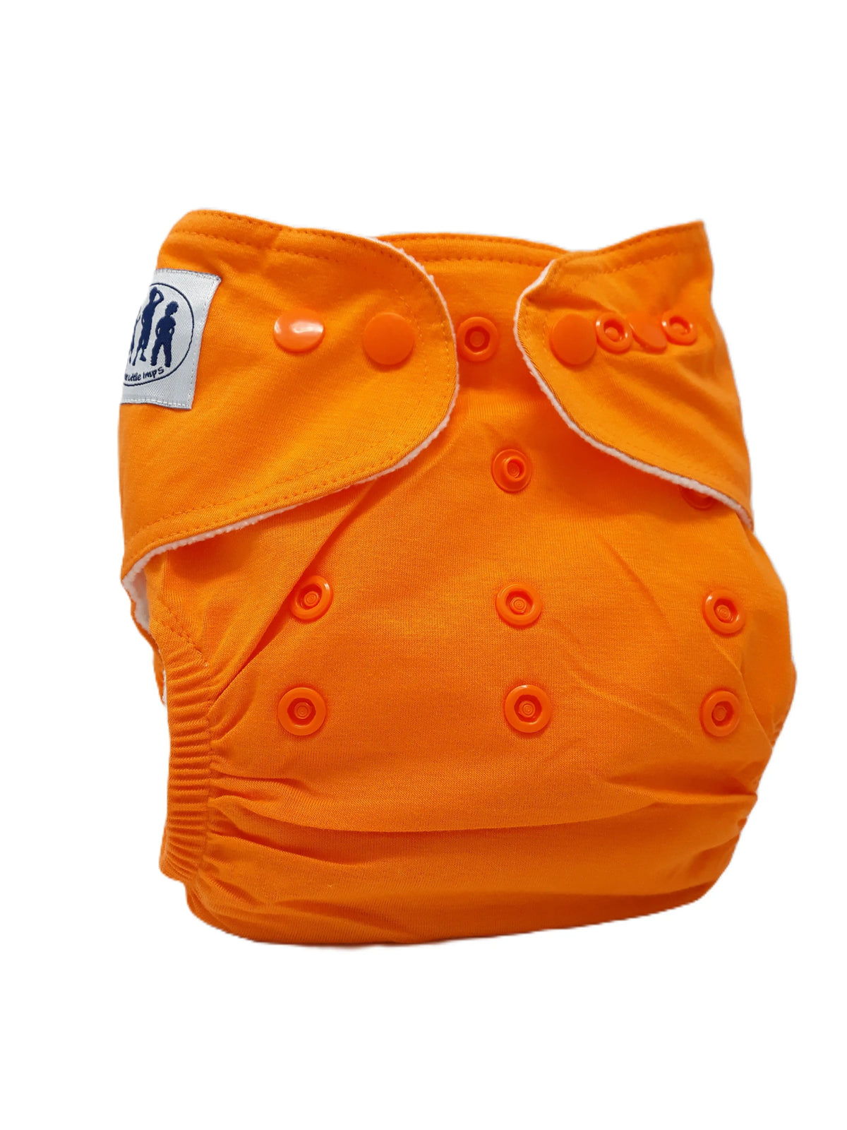 Three Little Imps Bamboo Range Colour Cloth Nappy (inc 2 inserts) - Orange Three Little Imps