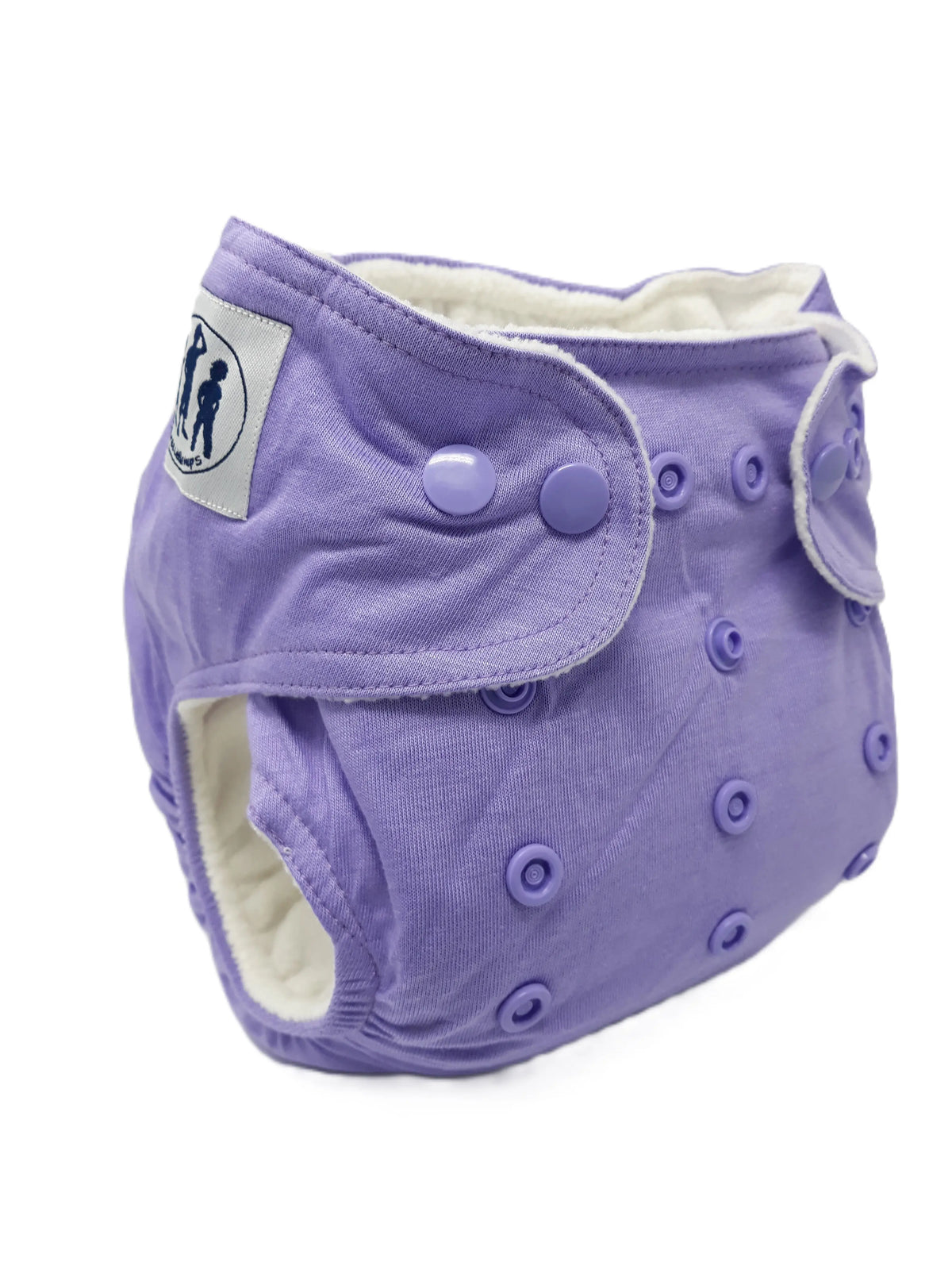 Three Little Imps Bamboo Range Colour Cloth Nappy (inc 2 inserts) - Purple Three Little Imps