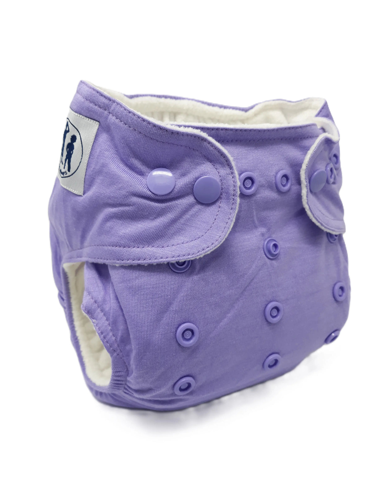 Three Little Imps Bamboo Range Colour Cloth Nappy (inc 2 inserts) - Purple Three Little Imps