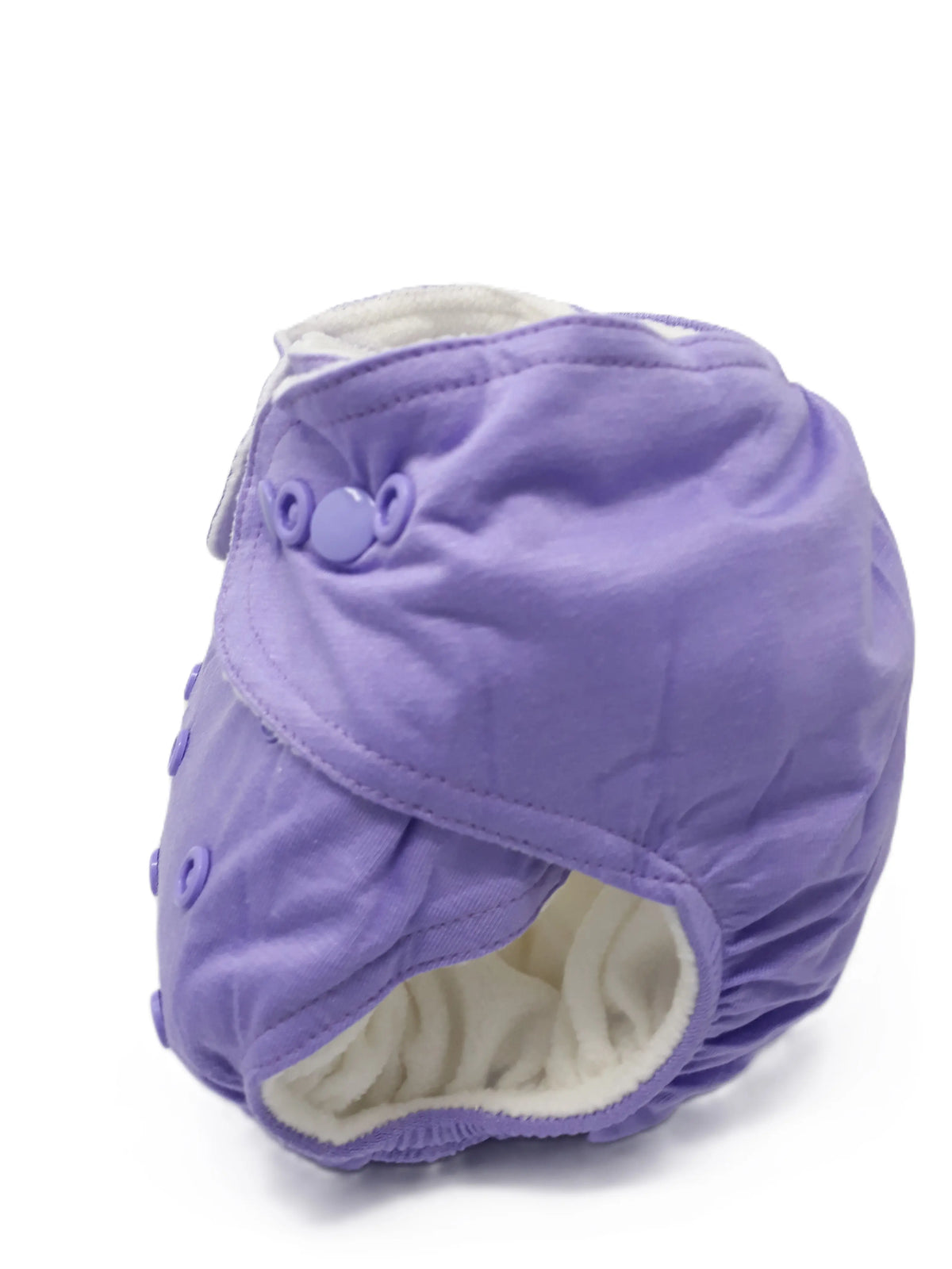 Three Little Imps Bamboo Range Colour Cloth Nappy (inc 2 inserts) - Purple Three Little Imps