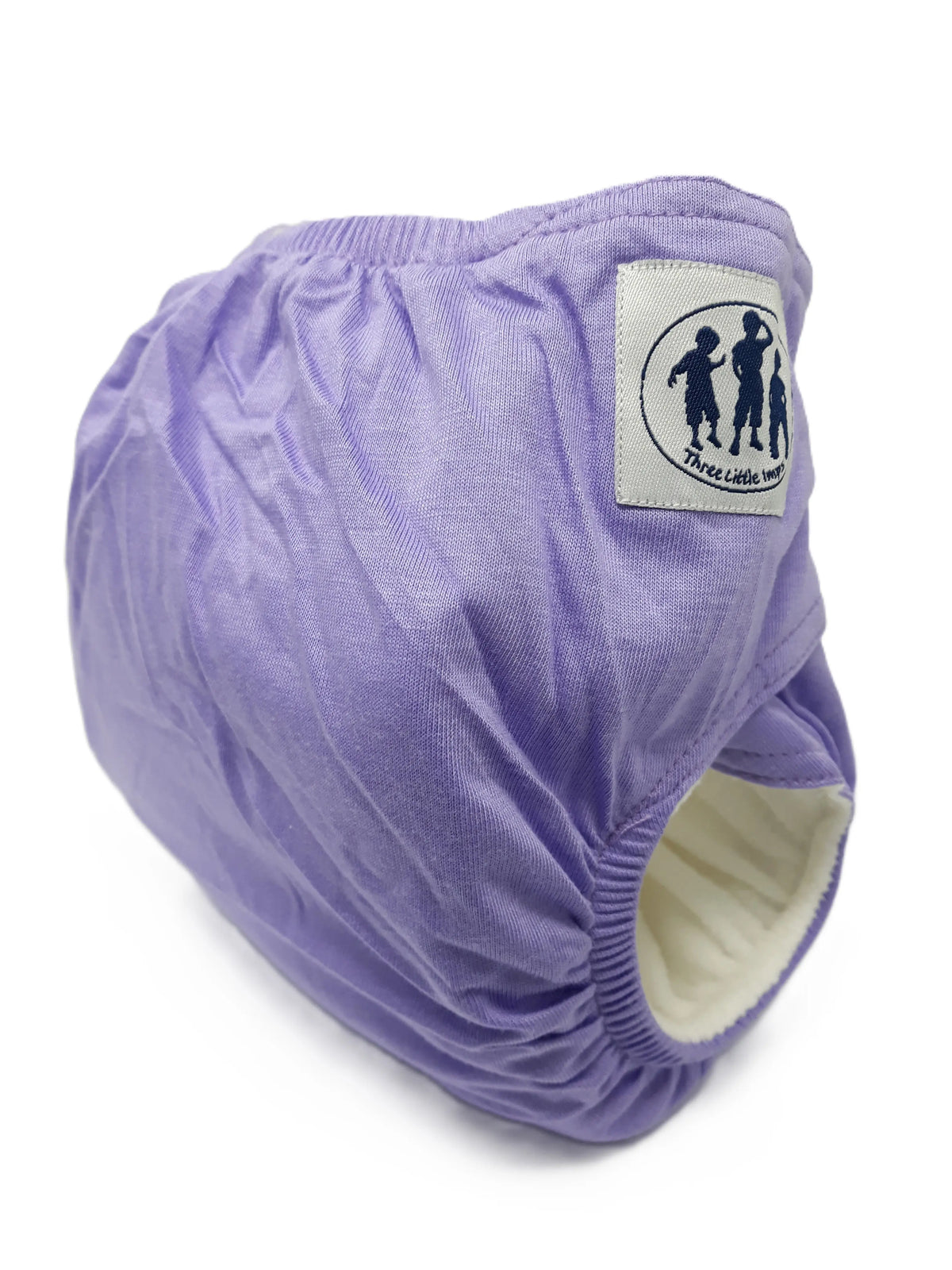 Three Little Imps Bamboo Range Colour Cloth Nappy (inc 2 inserts) - Purple Three Little Imps