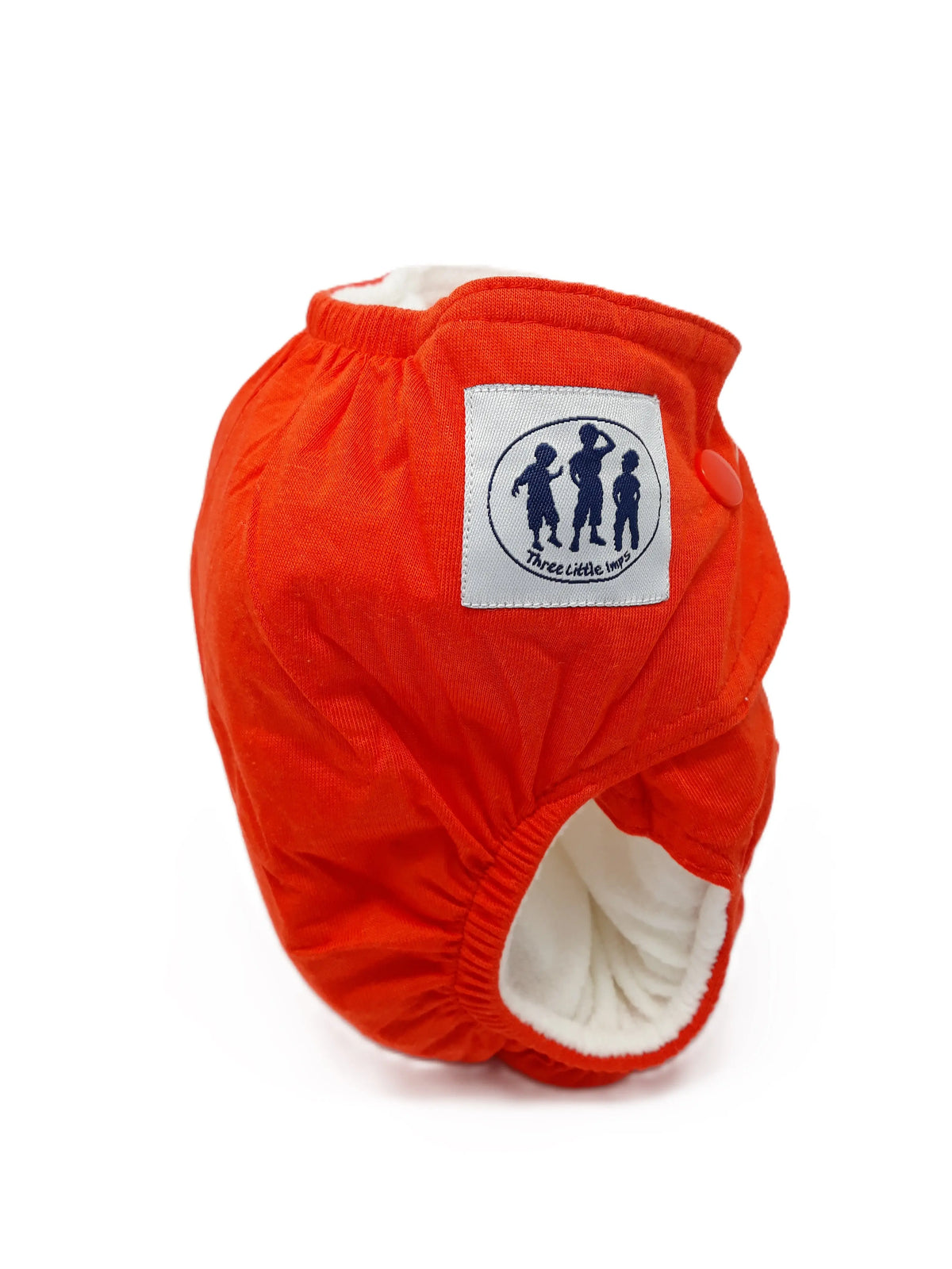Three Little Imps Bamboo Range Colour Cloth Nappy (inc 2 inserts) - Red Three Little Imps