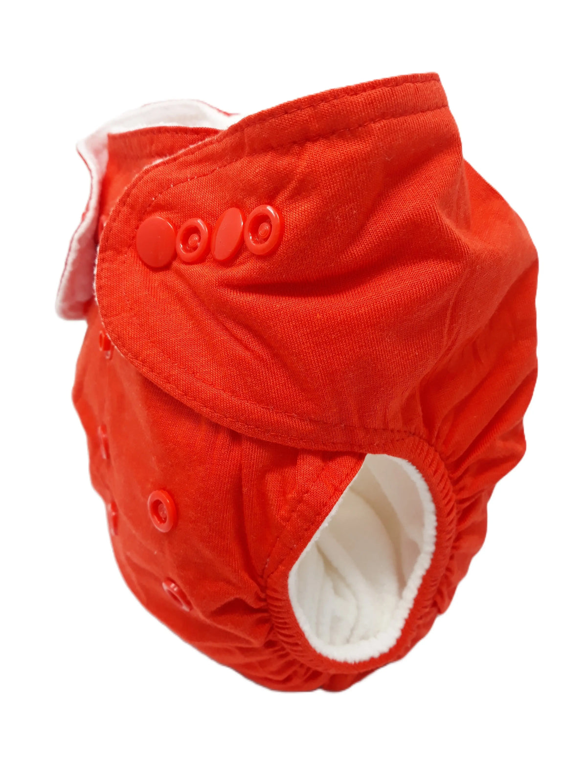 Three Little Imps Bamboo Range Colour Cloth Nappy (inc 2 inserts) - Red Three Little Imps