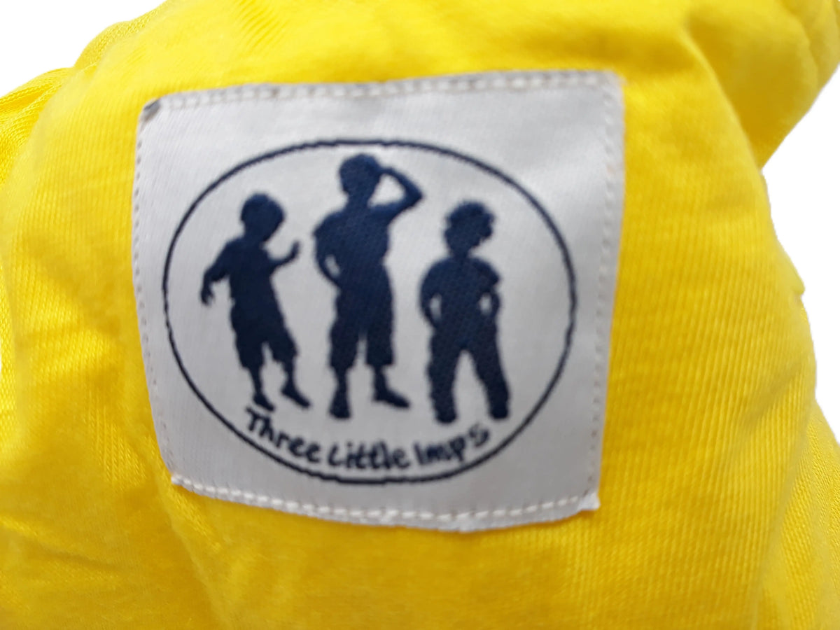 Three Little Imps Bamboo Range Colour Cloth Nappy (inc 2 inserts) - Yellow Three Little Imps