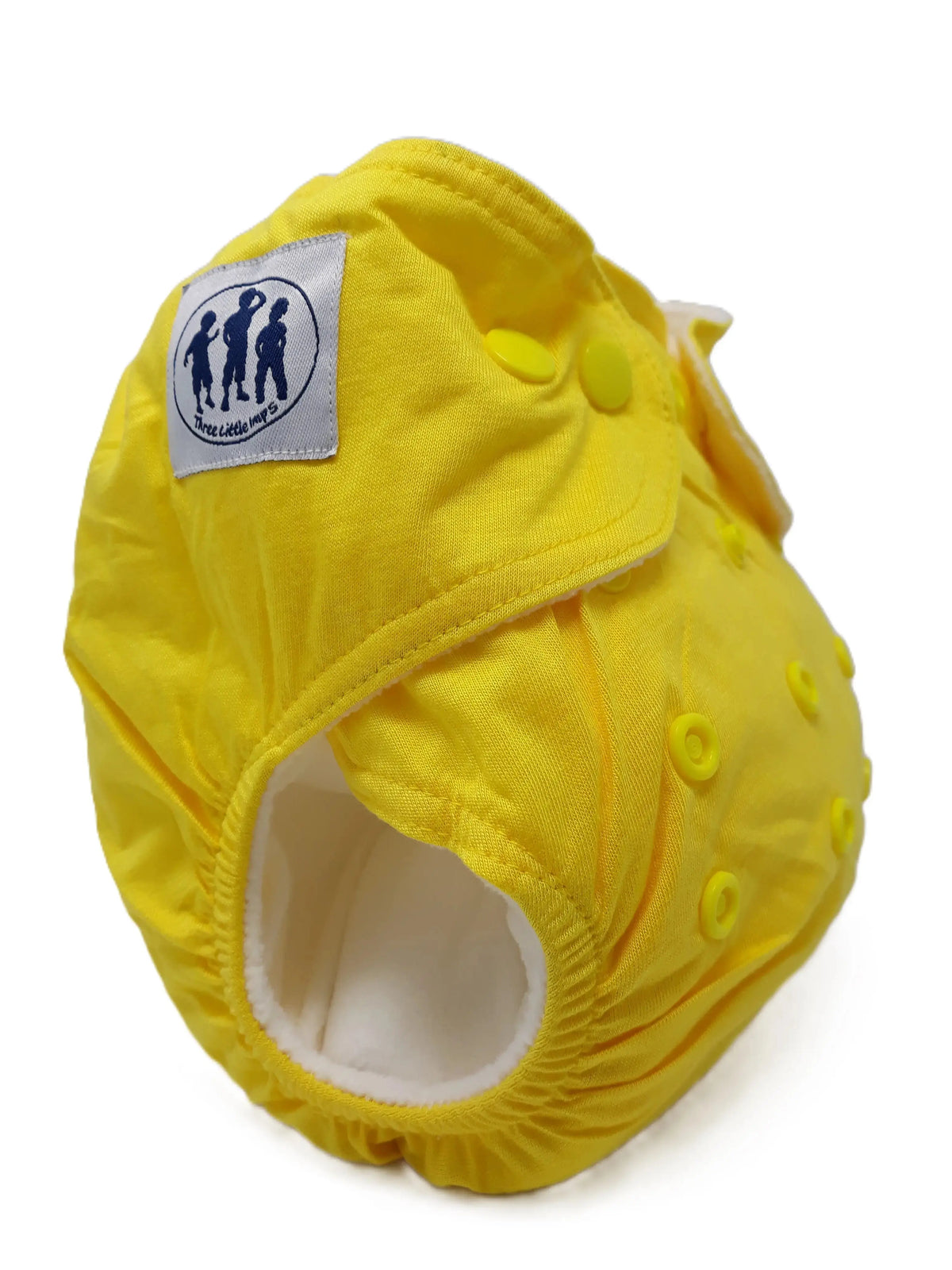 Three Little Imps Bamboo Range Colour Cloth Nappy (inc 2 inserts) - Yellow Three Little Imps