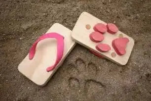 Kiko Ashiato Animal Print Toy Beach Sandpit Sandals - Cat Print Kiko Ashiato