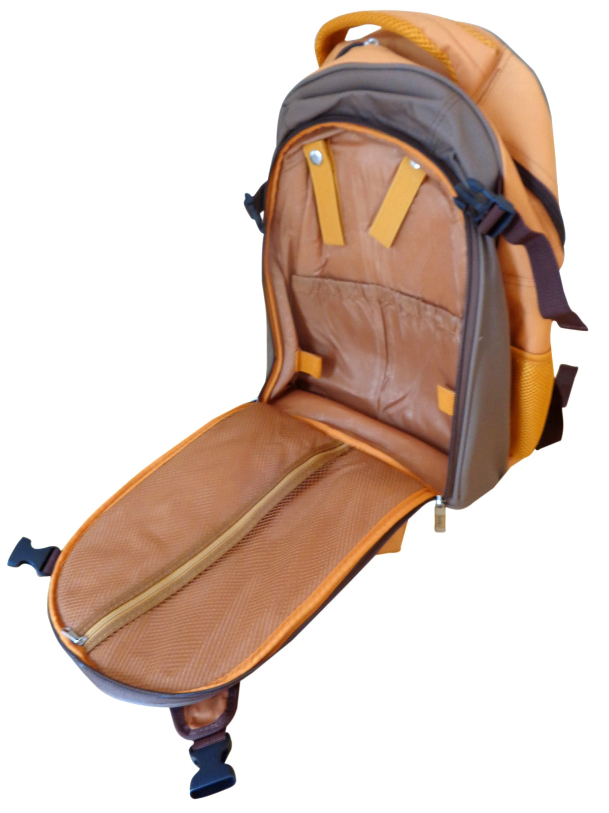 Skinly Tough Brown Baby Change Picnic Backpack with ground blanket Skinly