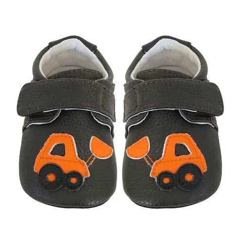 Jack & Lily Early Starter Leather Shoes Digger Brown 0-6m MyMocs