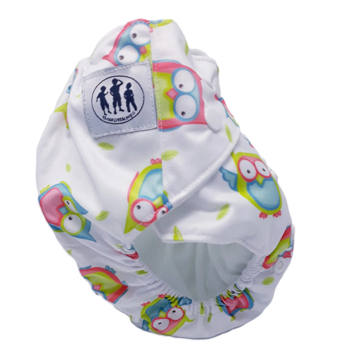 Three Little Imps Patterned Cloth Nappy (inc 2 inserts) - Owl Three Little Imps