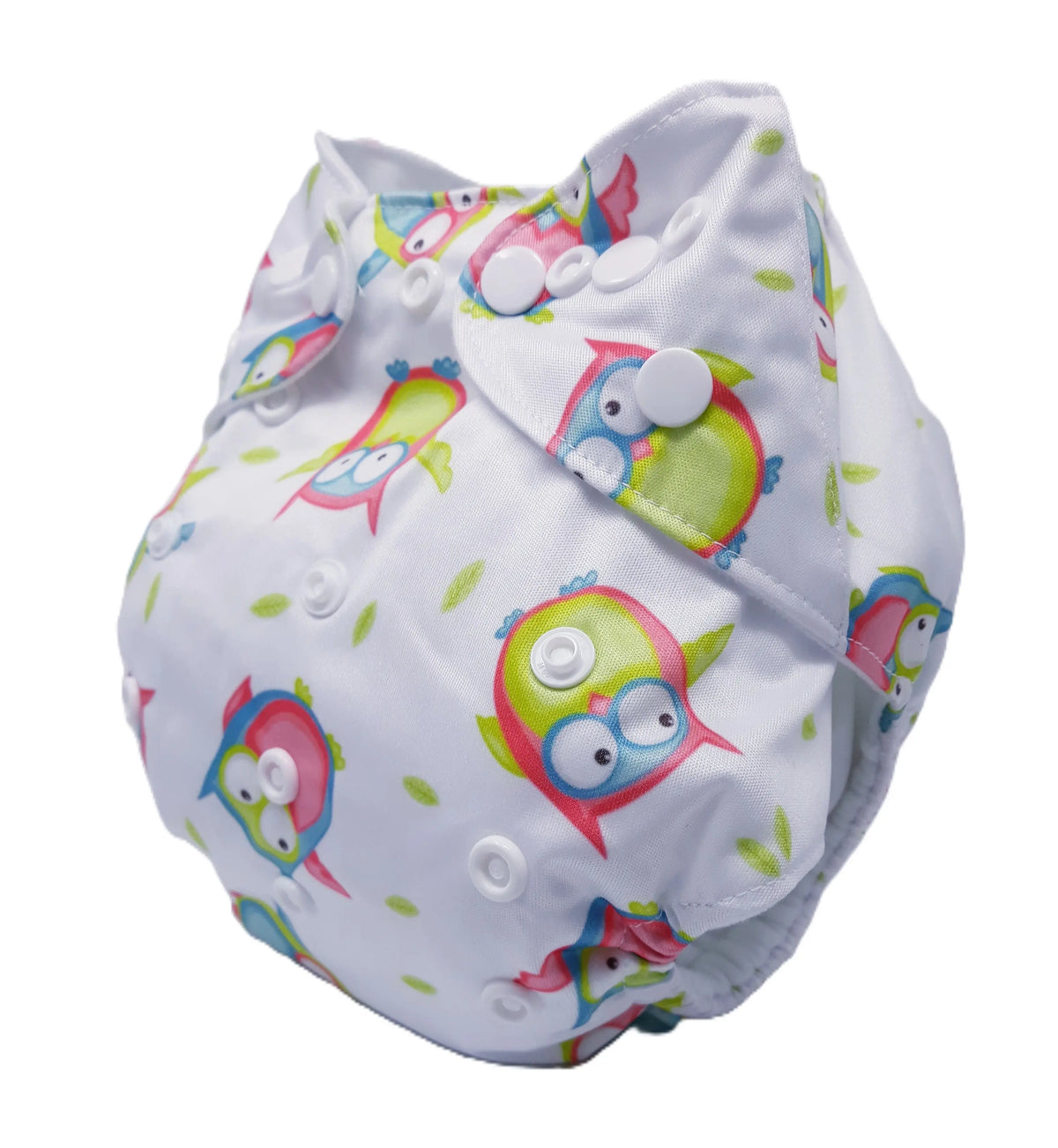 Three Little Imps Patterned Cloth Nappy (inc 2 inserts) - Owl Three Little Imps
