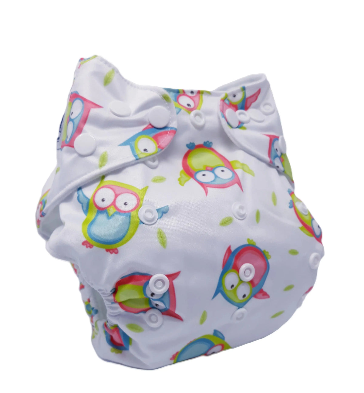 Three Little Imps Patterned Cloth Nappy (inc 2 inserts) - Owl Three Little Imps