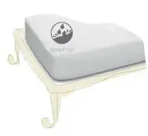 Orkydea Organic Soft Junior Range in Waterproof Bamboo Fibre Jersey Flat Sheet Orkydea
