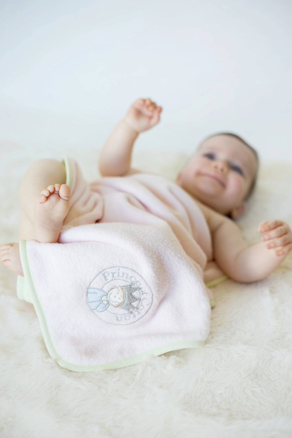 Prince of Cotton luxury sheepy fleece blanket 75cm x 100cm Prince of Cotton
