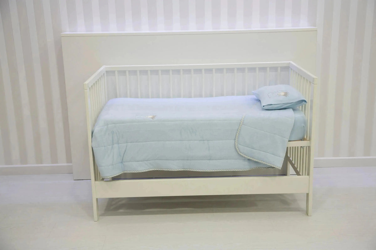 Prince of Cotton Luxury 3 Piece Ivory Duvet Cover Set with Pillowcases & Sheets 60 X 120 cm Prince of Cotton