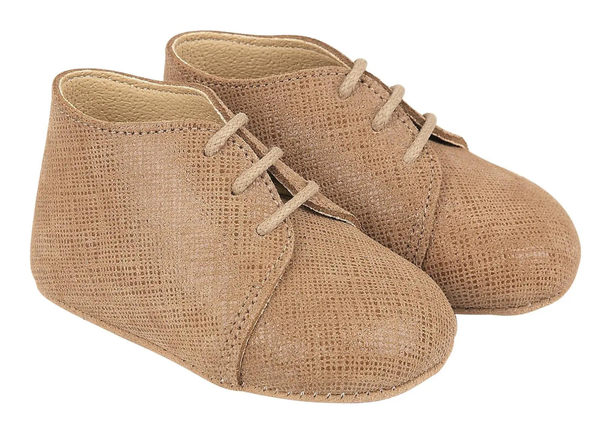 Early Days Real Leather Sand Linen First Shoes Made in UK - Charlie Range Size 3 / 19 Early Days