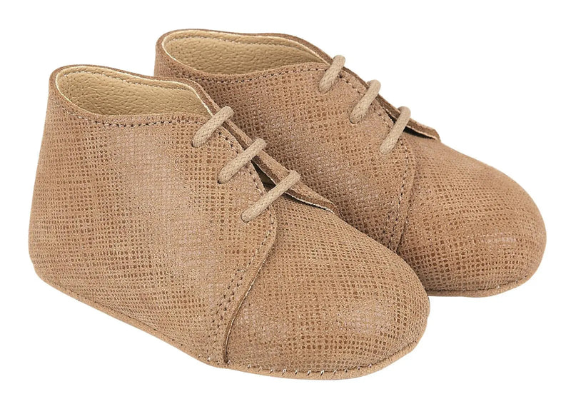 Early Days Real Leather Sand Linen First Shoes Made in UK - Charlie Range Size 3 / 19 Early Days