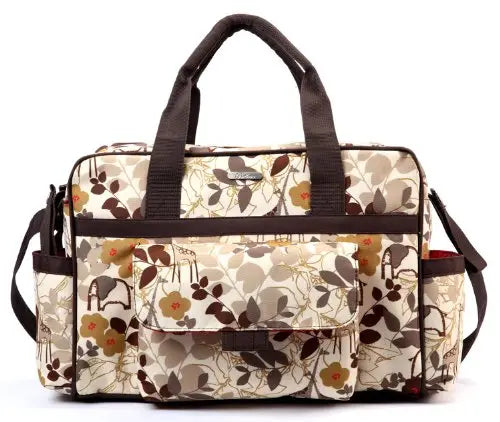 Bellotte Autumn Leaves Patterned Tote Baby Change Bag Bellotte
