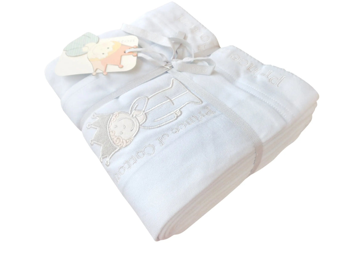Prince of Cotton Luxury 3 Piece Blue Duvet Cover Set with Pillowcases & Sheets 70 X 140 cm Prince of Cotton