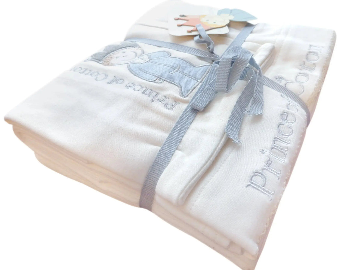 Prince of Cotton Luxury 3 Piece Ivory Duvet Cover Set with Pillowcases & Sheets 60 X 120 cm Prince of Cotton