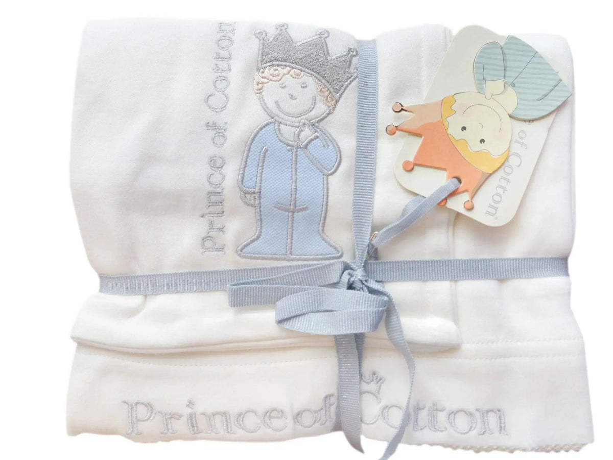Prince of Cotton Luxury 3 Piece Ivory Duvet Cover Set with Pillowcases & Sheets 60 X 120 cm Prince of Cotton