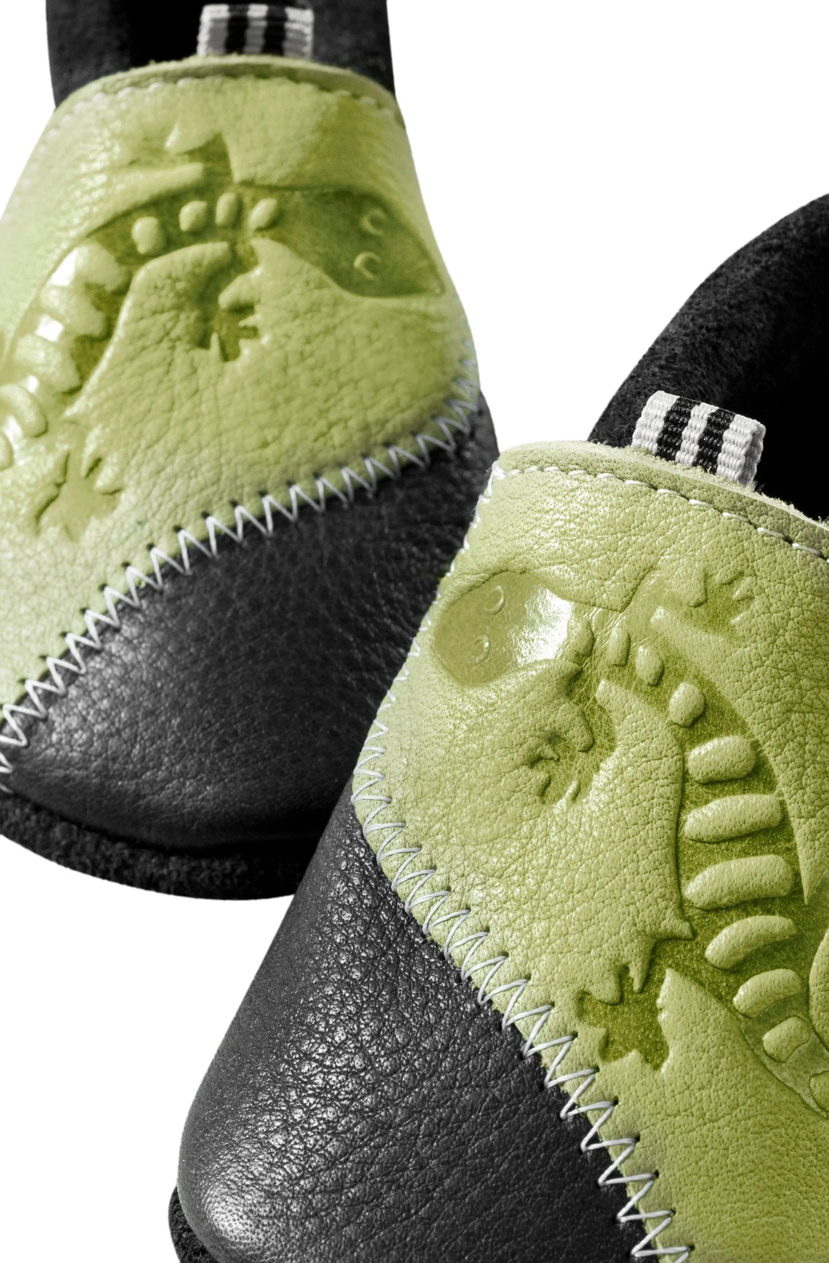 Pololo 100% Eco Leather first steps baby shoes Made in the EU - Gecko in Enzian Pistachio EU Size 22 / 23 Pololo