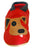 Chaussures pour bébé en cuir souple faites main Three Little Imps - Petit chien en rouge