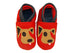 Chaussures pour bébé en cuir souple faites main Three Little Imps - Petit chien en rouge