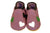 Three Little Imps Handmade Soft Leather Toddler Shoes - Warm Hearts on Lilac