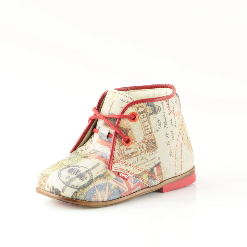 Emel Handcrafted Leather Childrens First Steps Shoes Handmade in the EU - Classic Pattern Emel