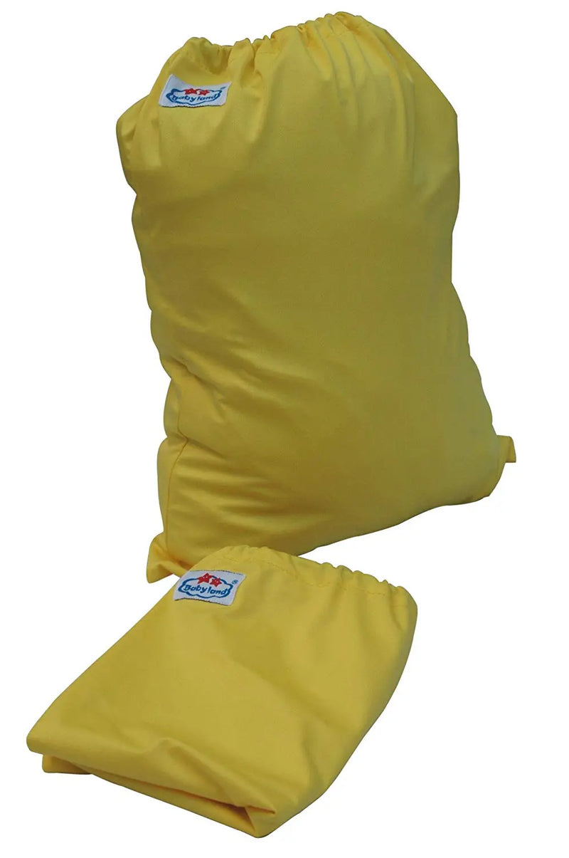 Three Little Imps Single Colour Cloth Nappy Wet Bag (Yellow) Three Little Imps