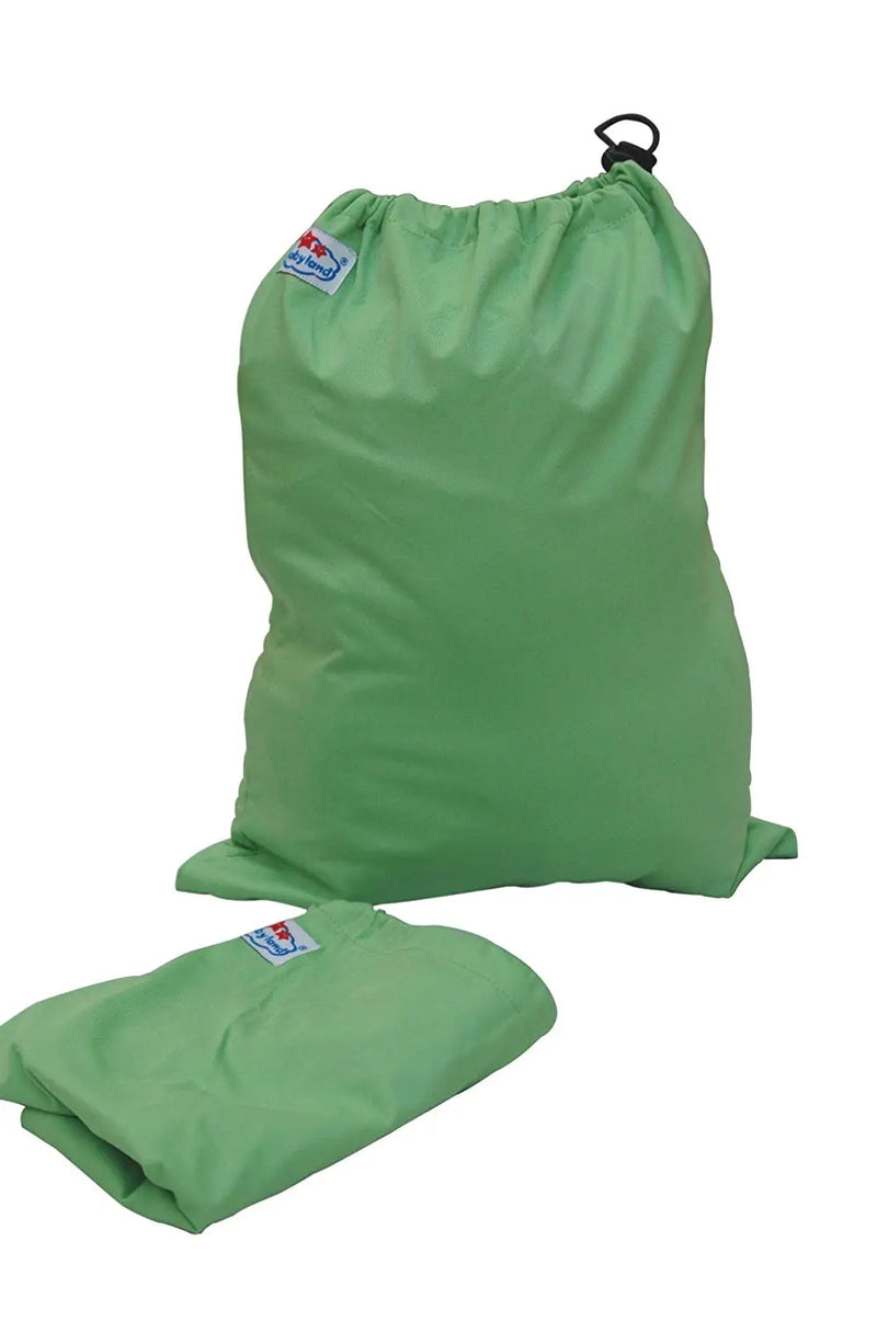 Three Little Imps Single Colour Cloth Nappy Wet Bag (Green) Three Little Imps