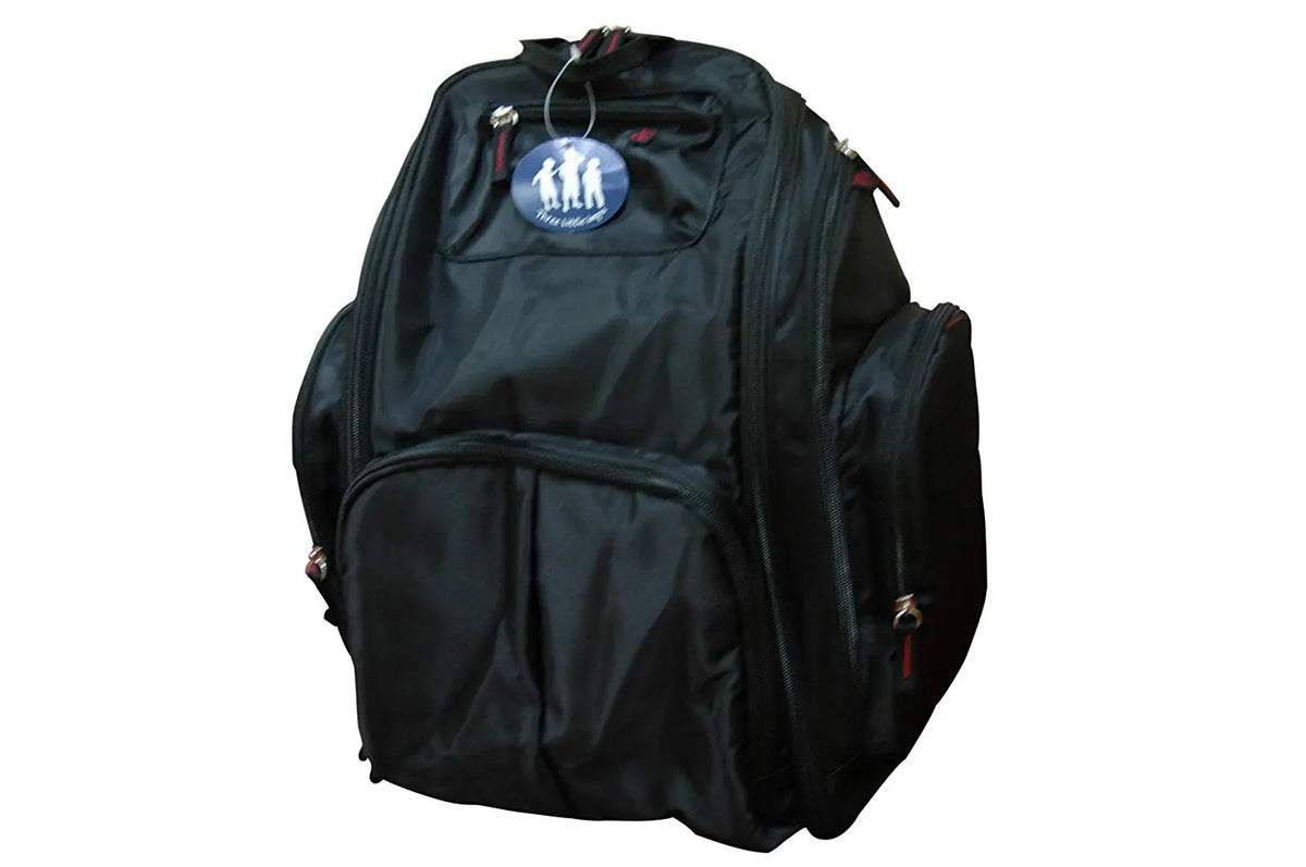 Stylish and Durable Black Backpack by Three Little Imps - Travel Rucksack for Mum and Dad Three Little Imps