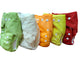 Three Little Imps Minky Range Colour Cloth Nappies (inc inserts) - Set of 5