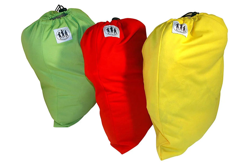 Three Little Imps Cloth Nappy Wet Bags-Set of 3-Colours Green, Blue, Yellow or Red Three Little Imps