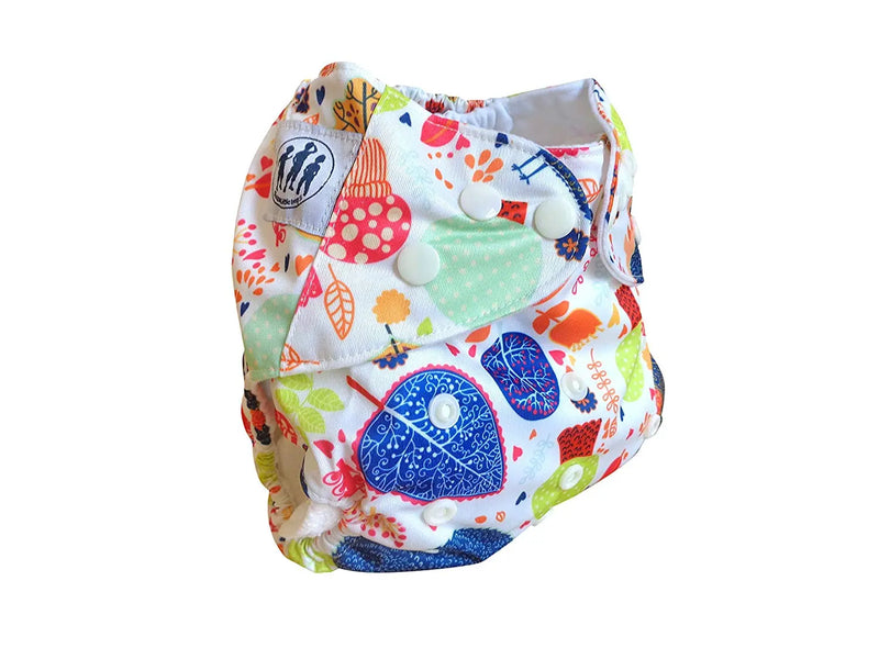 Three Little Imps Patterned Cloth Nappy (inc 2 inserts) - Woodland Discovery Three Little Imps