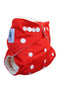 Three Little Imps Bamboo Range Colour Cloth Nappy (inc 2 inserts) - Red