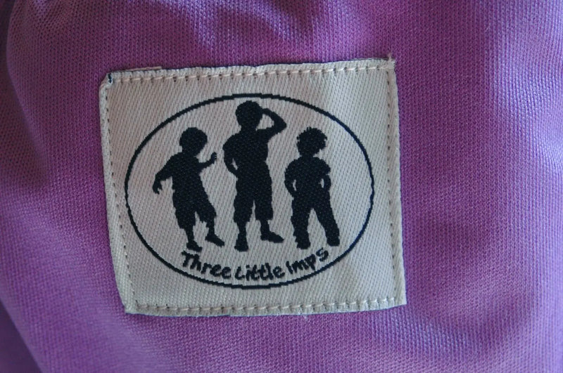 Three Little Imps Premium Range Colour Cloth Nappy ( inc 2 inserts) - Purple Three Little Imps