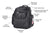 Baby-Wickeltasche Schwarz von Three Little Imps - Große Unisex - Tasche - idealer Windelrucksack für Unterwegs
