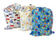 Three Little Imps Patterned Cloth Nappy Wet Bags - Set of 3 - Little Boy themes