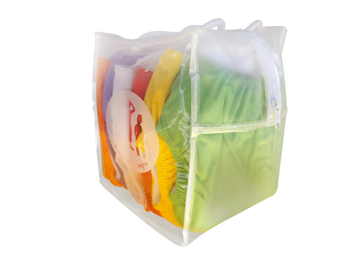 Three Little Imps Premium Range Colour Cloth Nappies (2 inserts each) - Set of 6 Three Little Imps